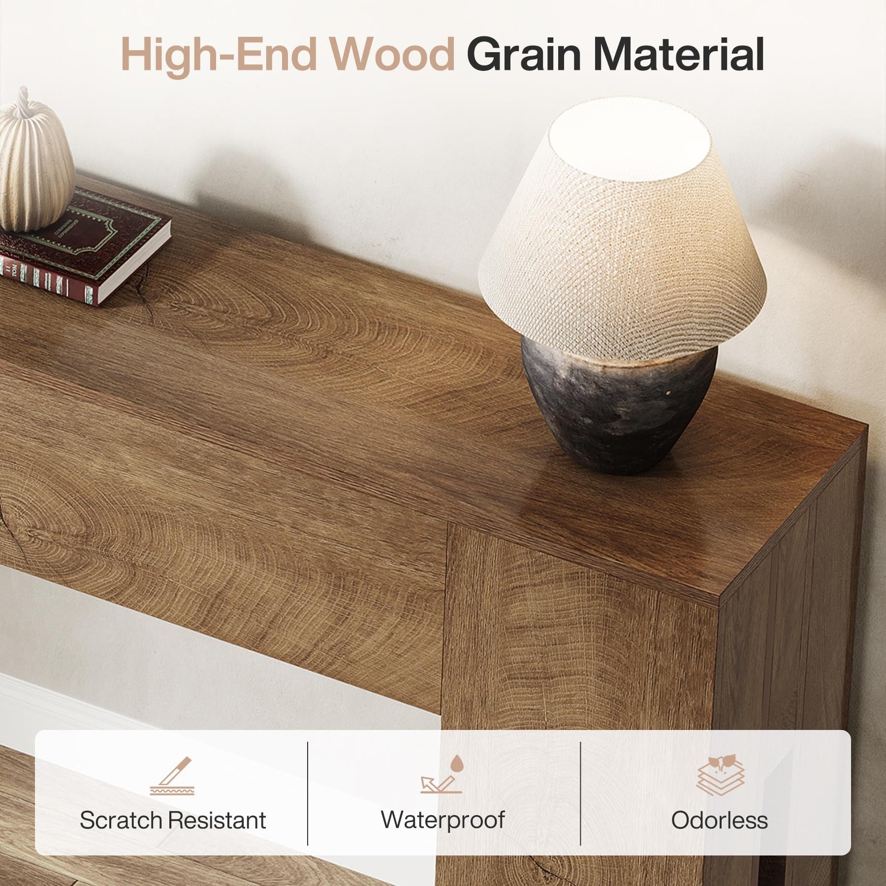 High-End Wood Grain Material

Scratch Resistant
Waterproof
Odorless