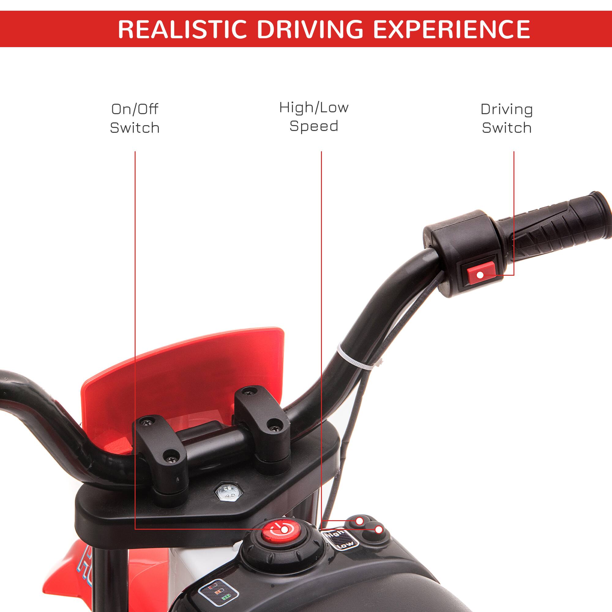 REALISTIC DRIVING EXPERIENCE

- On/Off Switch
- High/Low Speed
- Driving Switch