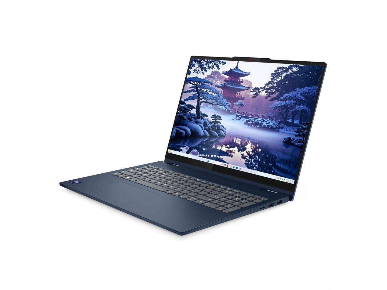 Alt View 2. Lenovo - Lenovo IdeaPad 5 16" Touchscreen Convertible - Intel Core Ultra 7 - 16GB - 1TB SSD - Windows 11 - Cosmic Blue - Cosmic Blue.
