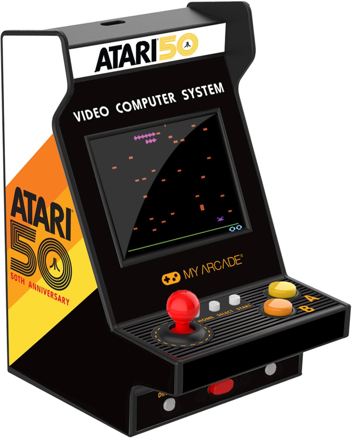 ATARI 50 SYSTEM  
VIDEO COMPUTER SYSTEM  

ATARI 50  
50TH ANNIVERSARY  

MY ARCADE  

START SELECT HOME A B D