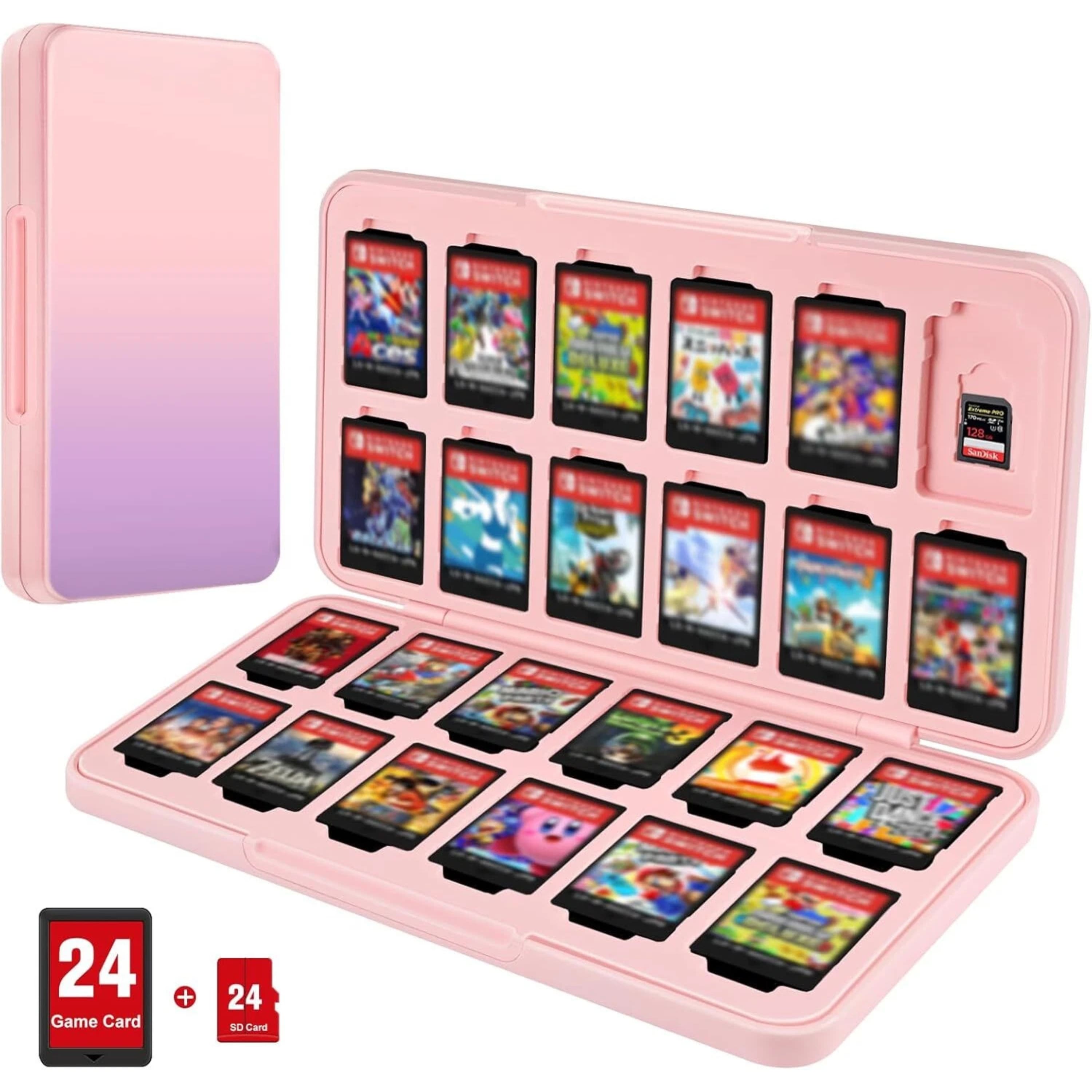 Kitcheniva - Compact Hard Shell Game Card Case For Nintendo Switch 2 2025 OLED And Lite Fantacy Ombre - Fantasy Ombre