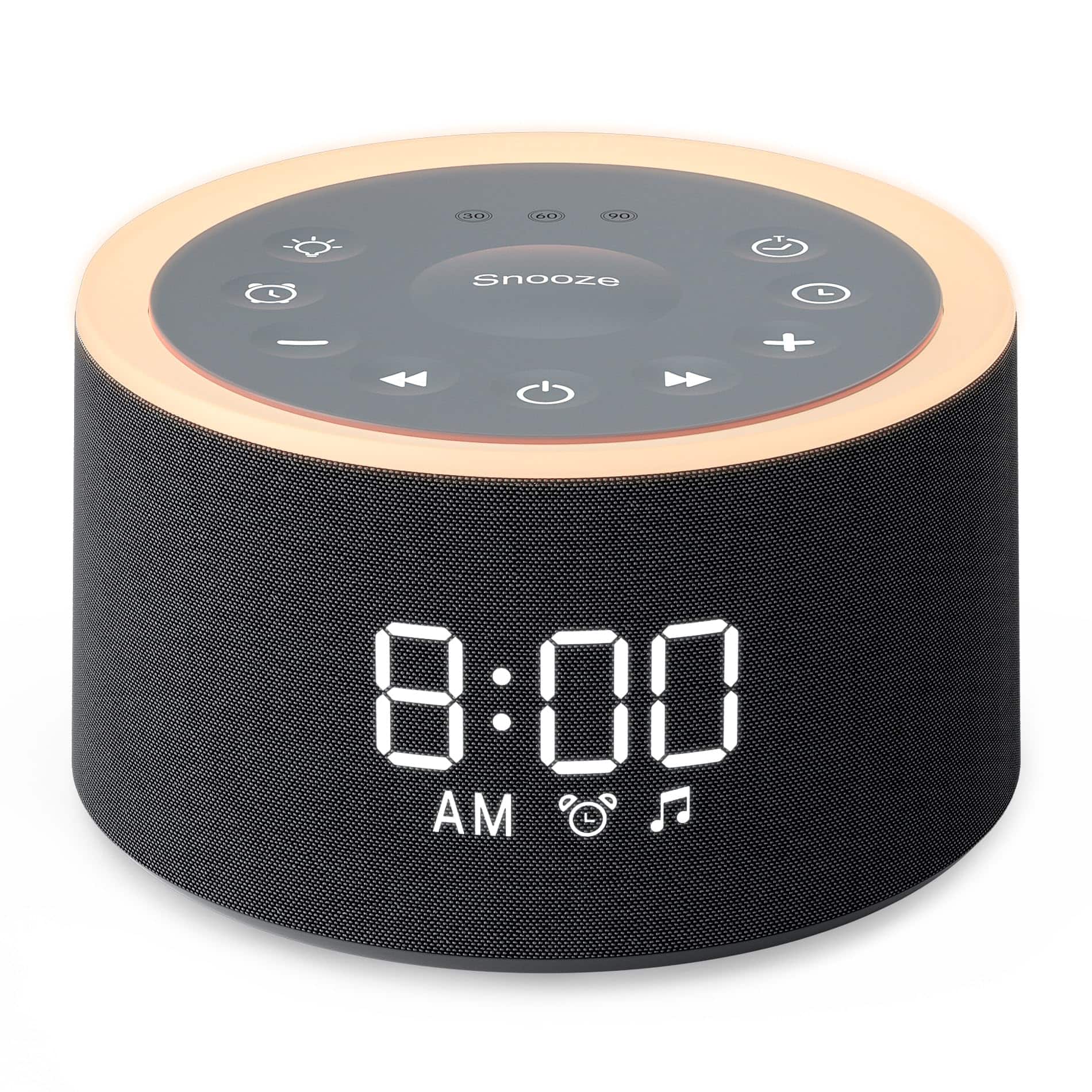 Dazzed Corner - Alarm Clock,Sound Machine for Sleep - Black