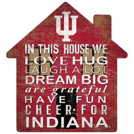 Fan Creations - Indiana Hoosiers 12'' Team House Sign - Multicolor