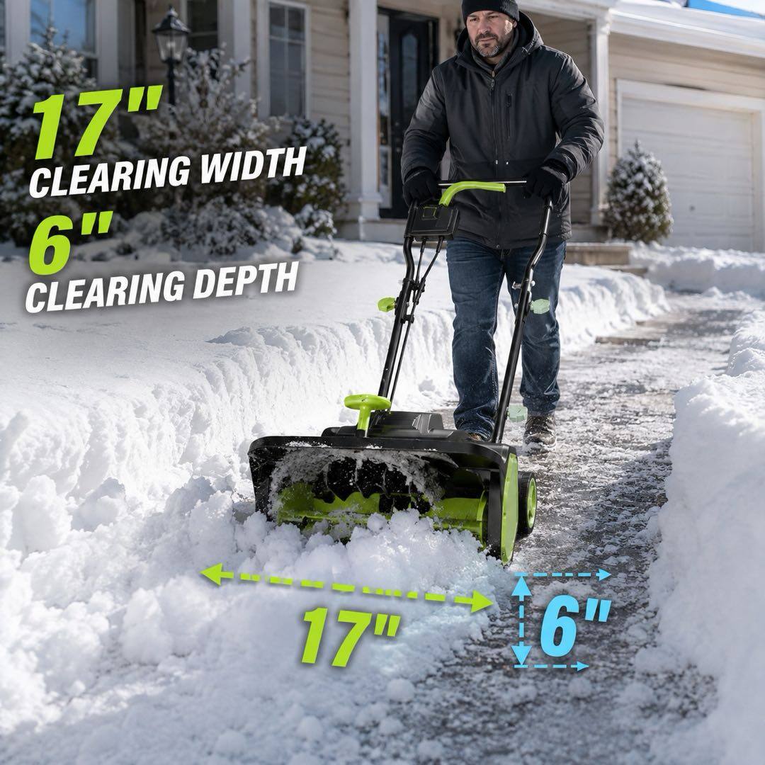 17" WIDTH CLEARING  
6" CLEARING DEPTH