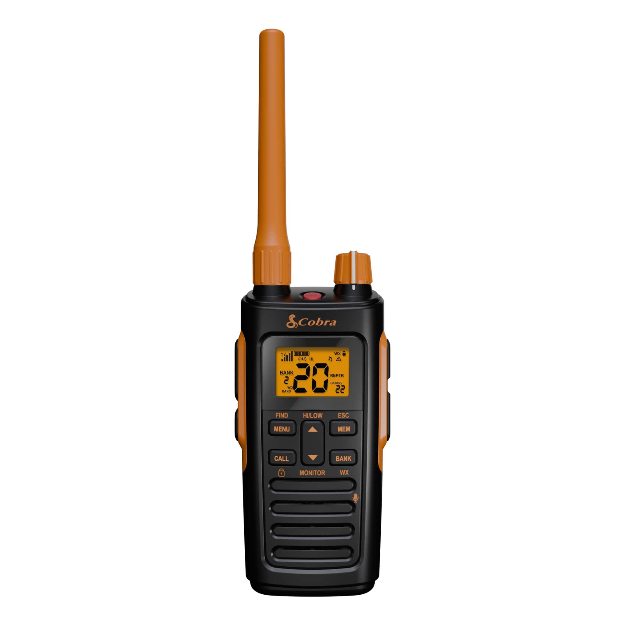 Cobra - Trailblazer 450 GMRS 2.5 Watt Two-Way Radio (Pair) - Black - Front_Zoom