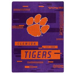 Northwest - Clemson Tigers 50" x 60" Digitize Raschel Throw Blanket - Purple