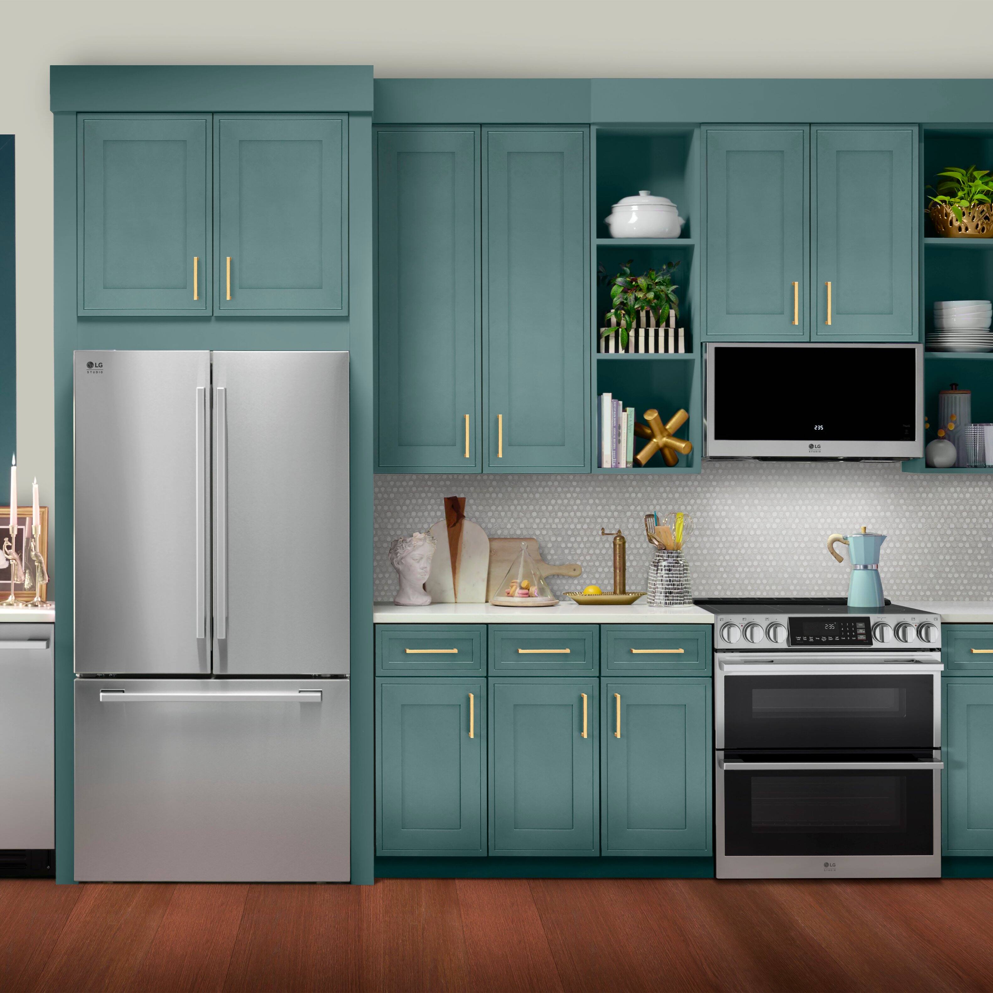 Alt View 32. LG - STUDIO 7.3 Cu. Ft. Slide-In Double Oven Electric True Convection Smart Range with EasyClean and Air Fry - PrintProof Stainless Steel.