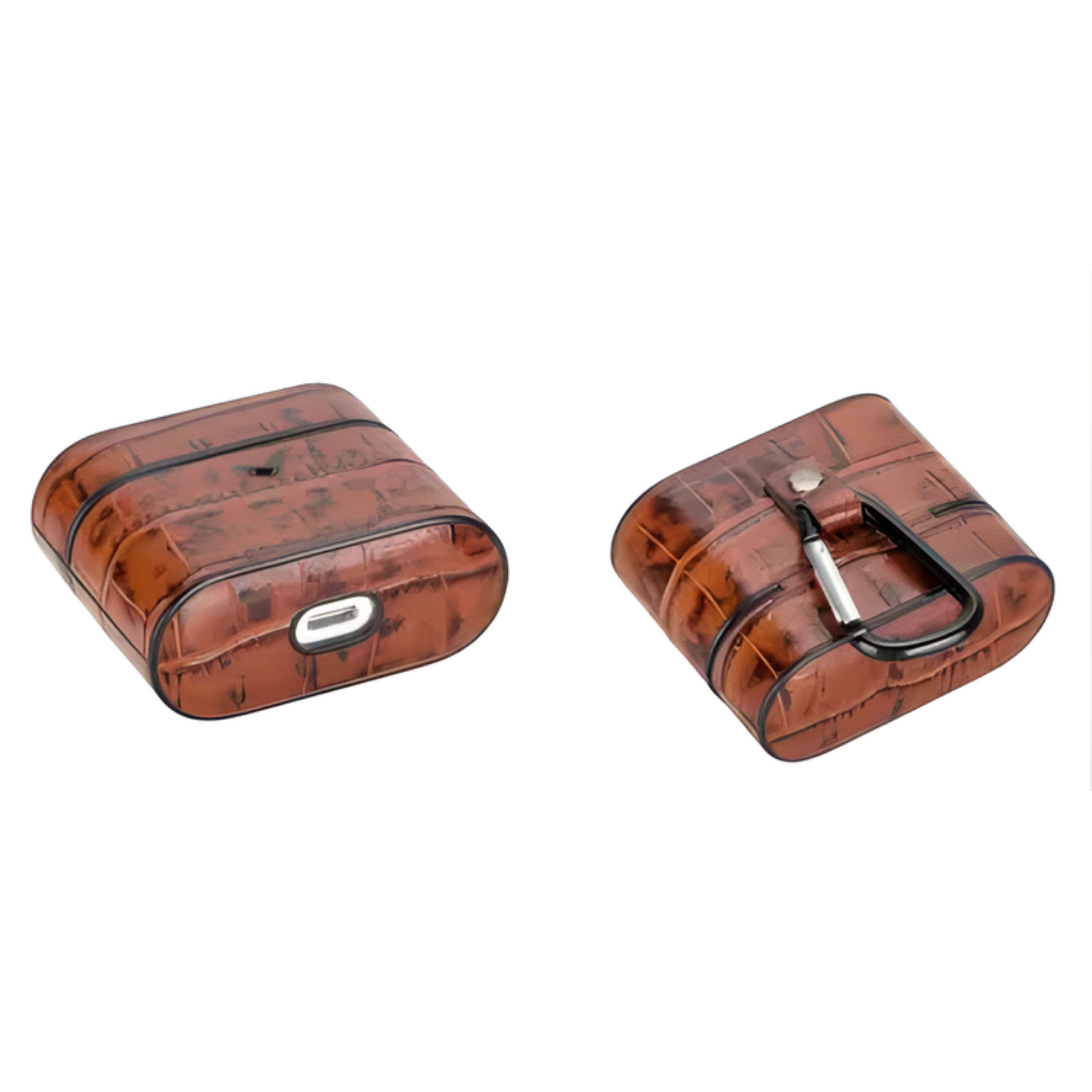 Back. Kitcheniva - Leather Case For Apple AirPods 3 Tan - Tan.