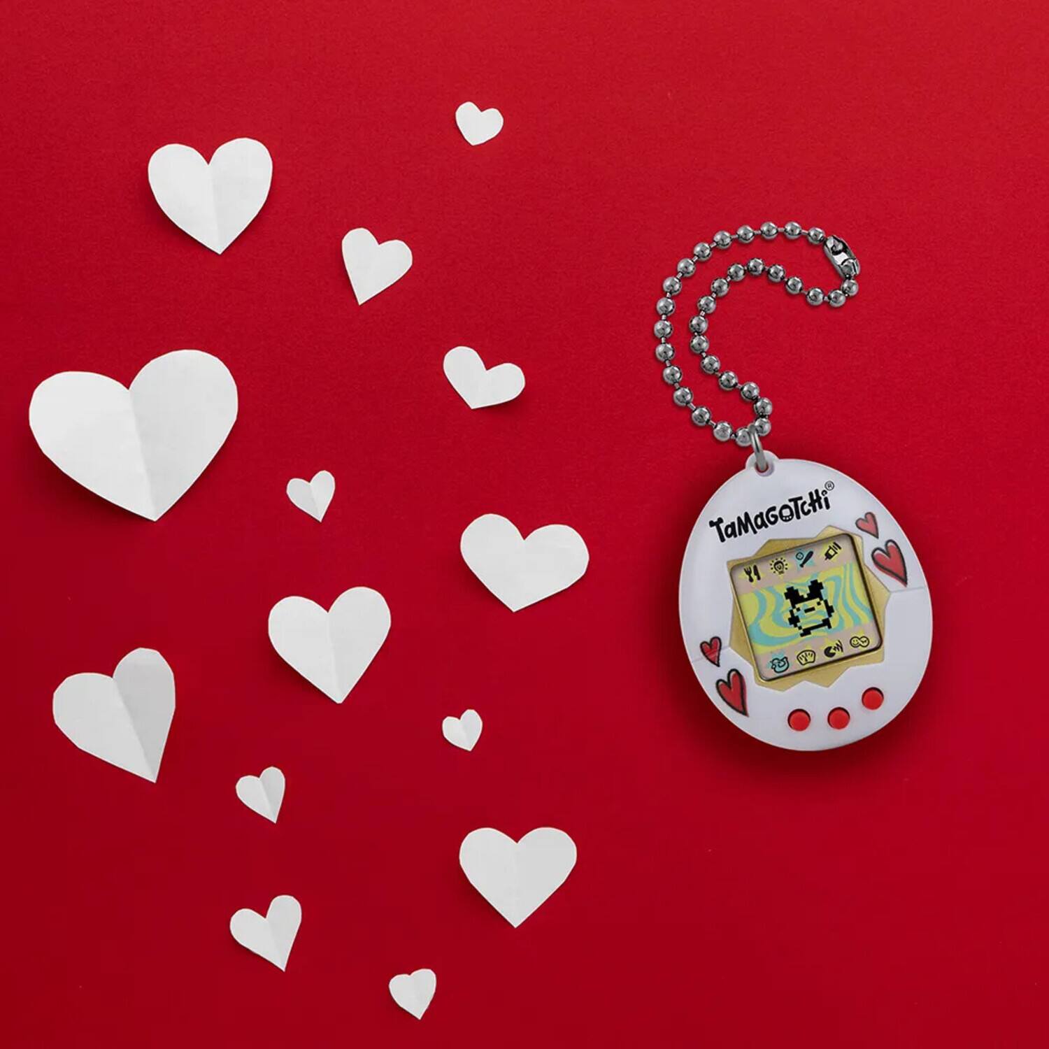 Alt View 4. Bandai - Bandai Namco - Tamagotchi - Original - Gen2 Hearts (Updated Logo)   - Collectibles - Multicolor.