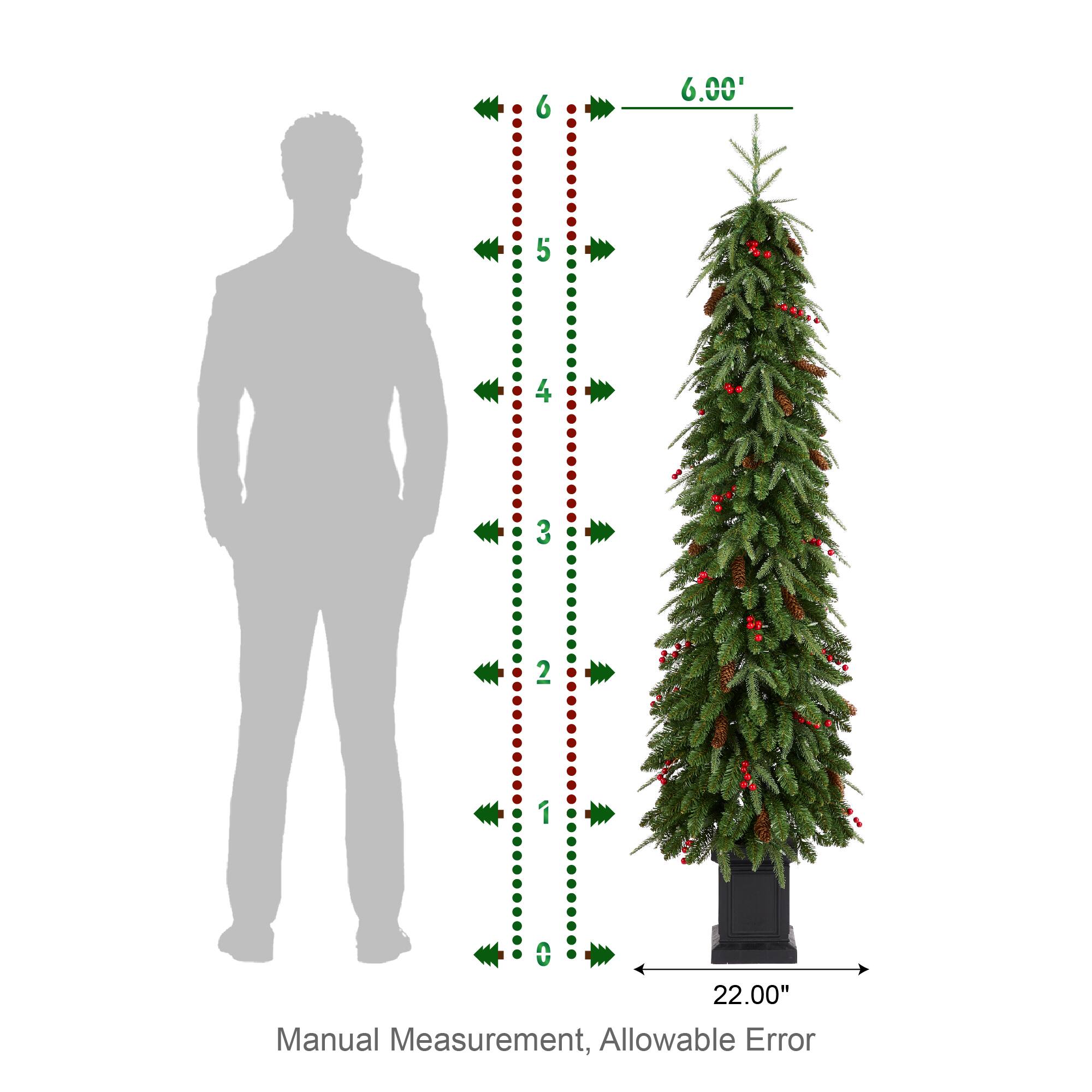6.00'
5
4
3
2
OV 22.00" Manual Measurement, Allowable Error
