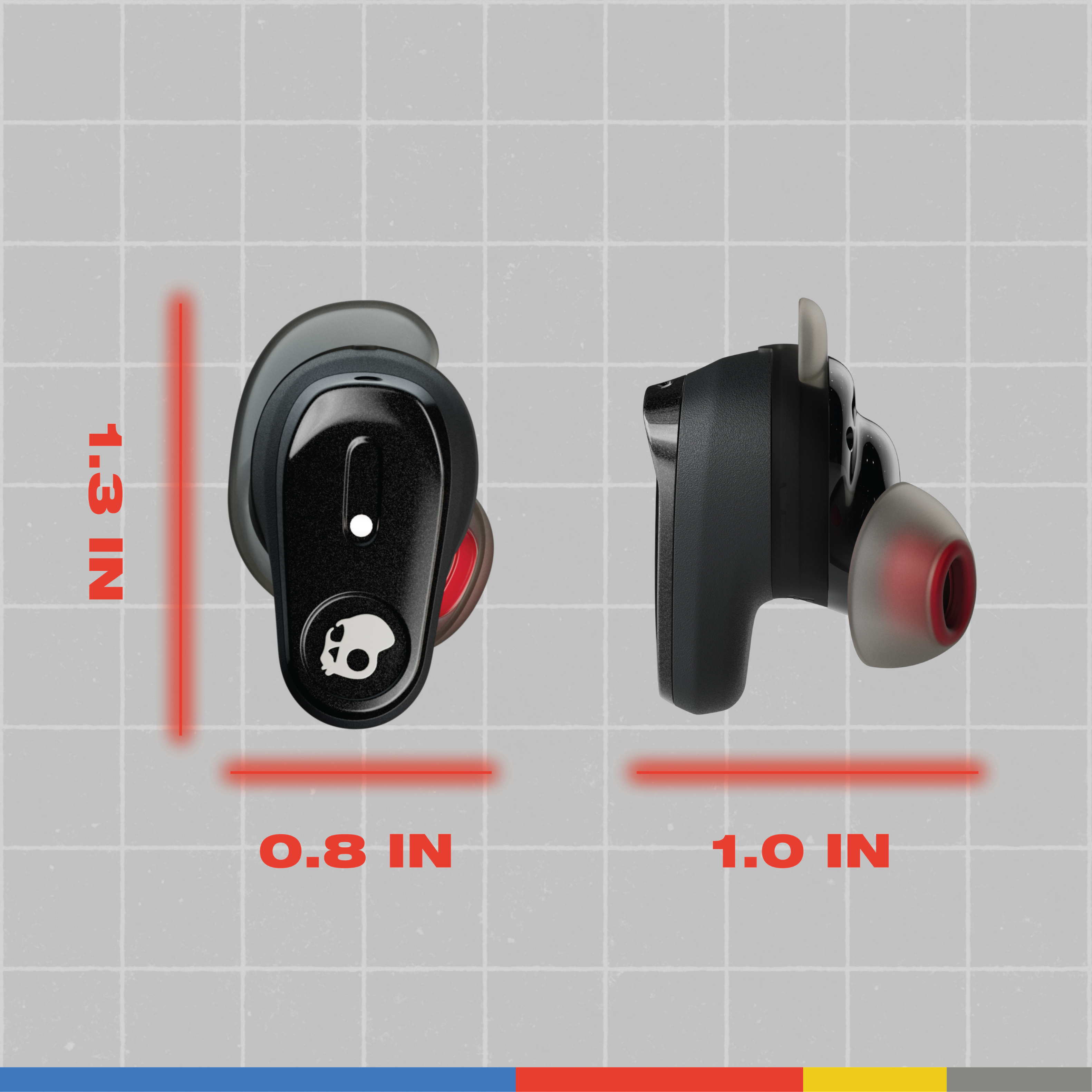 1.3 IN 0.8 IN 1.0 IN