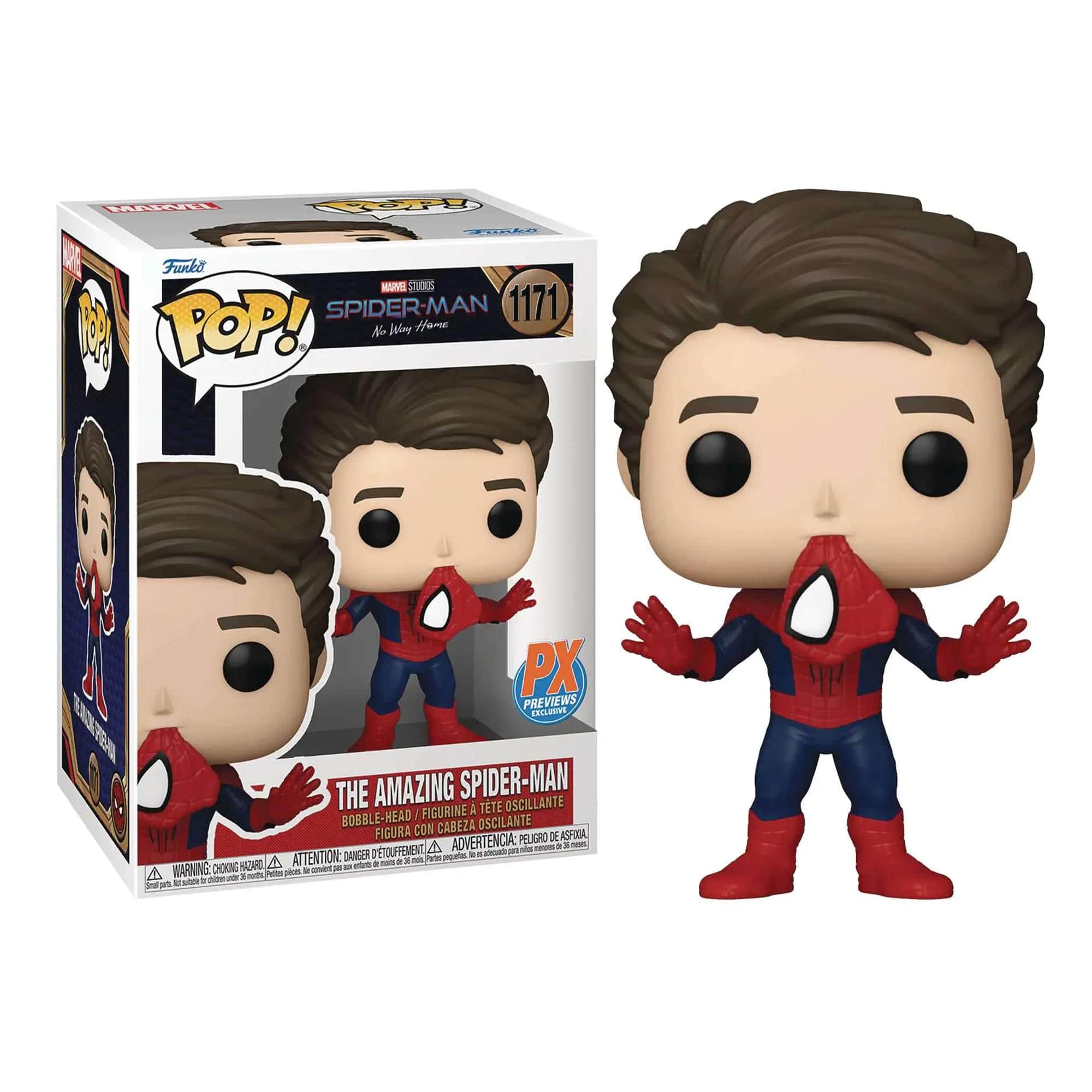 Marvel - Spider-Man No Way Home Funko POP | Exclusive Spider-Man Unmasked - Red
