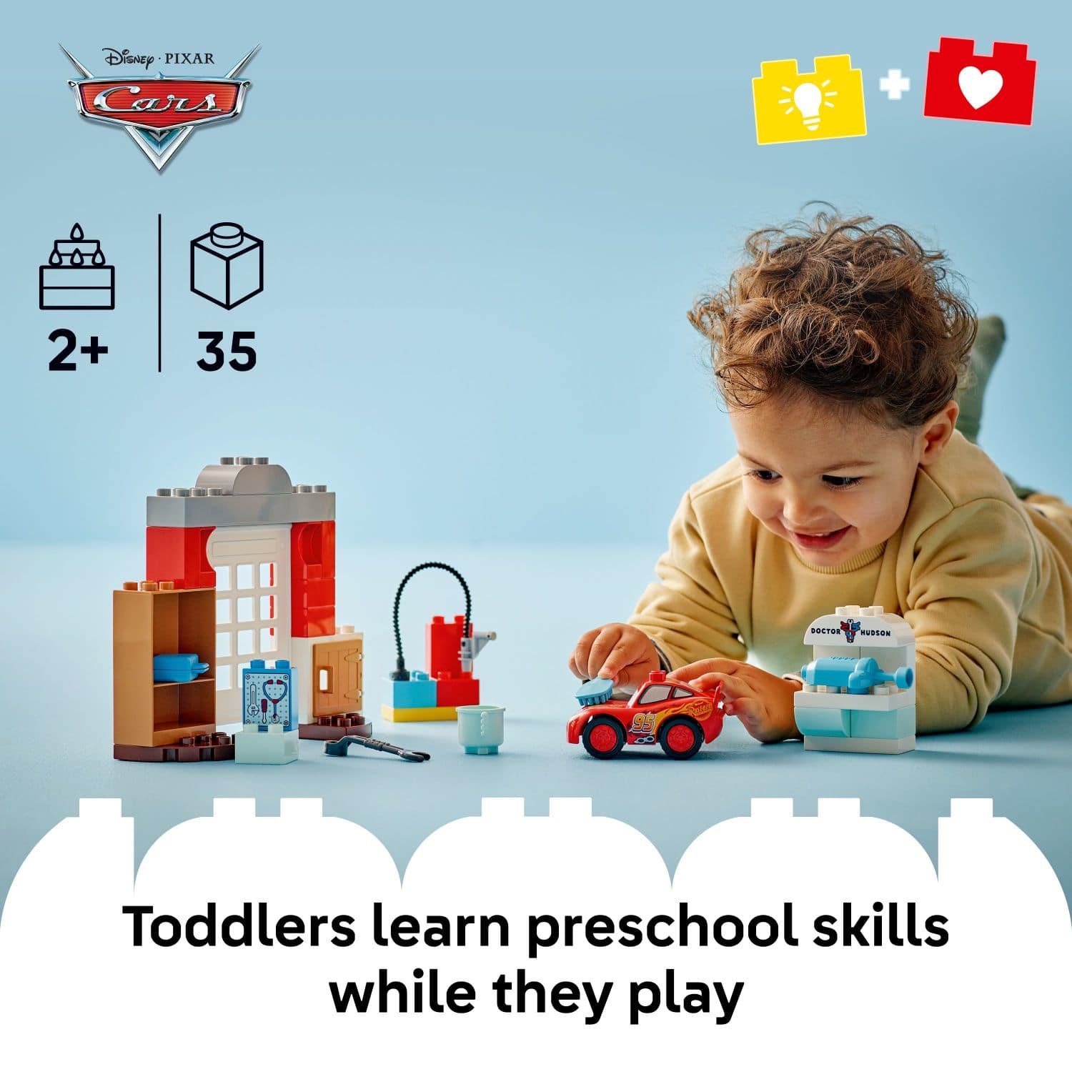 Disney PIXAR Cars + 2+ 35 TERR Toddler learn preschool skills while they play