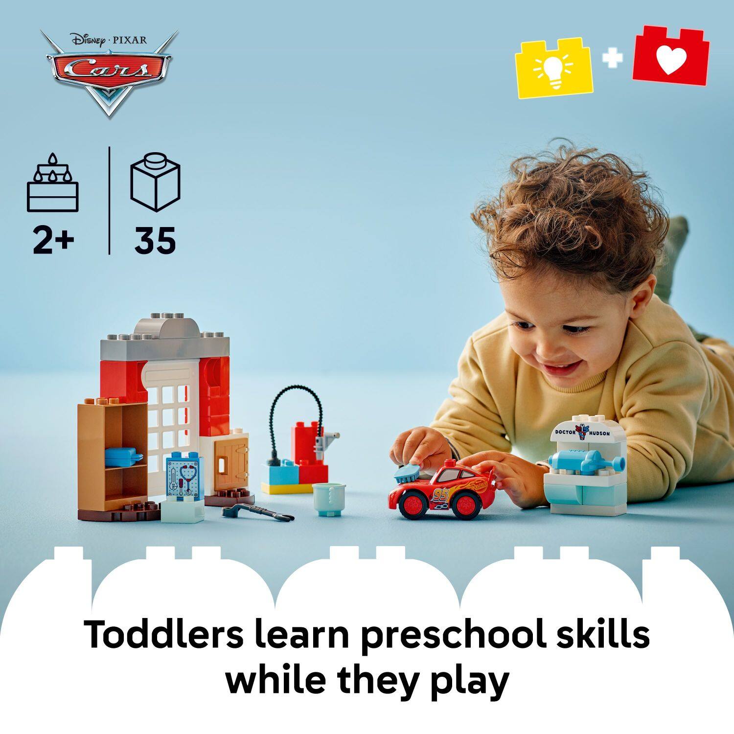 Disney PIXAR Cars + 2+ 35 TERR Toddler learn preschool skills while they play