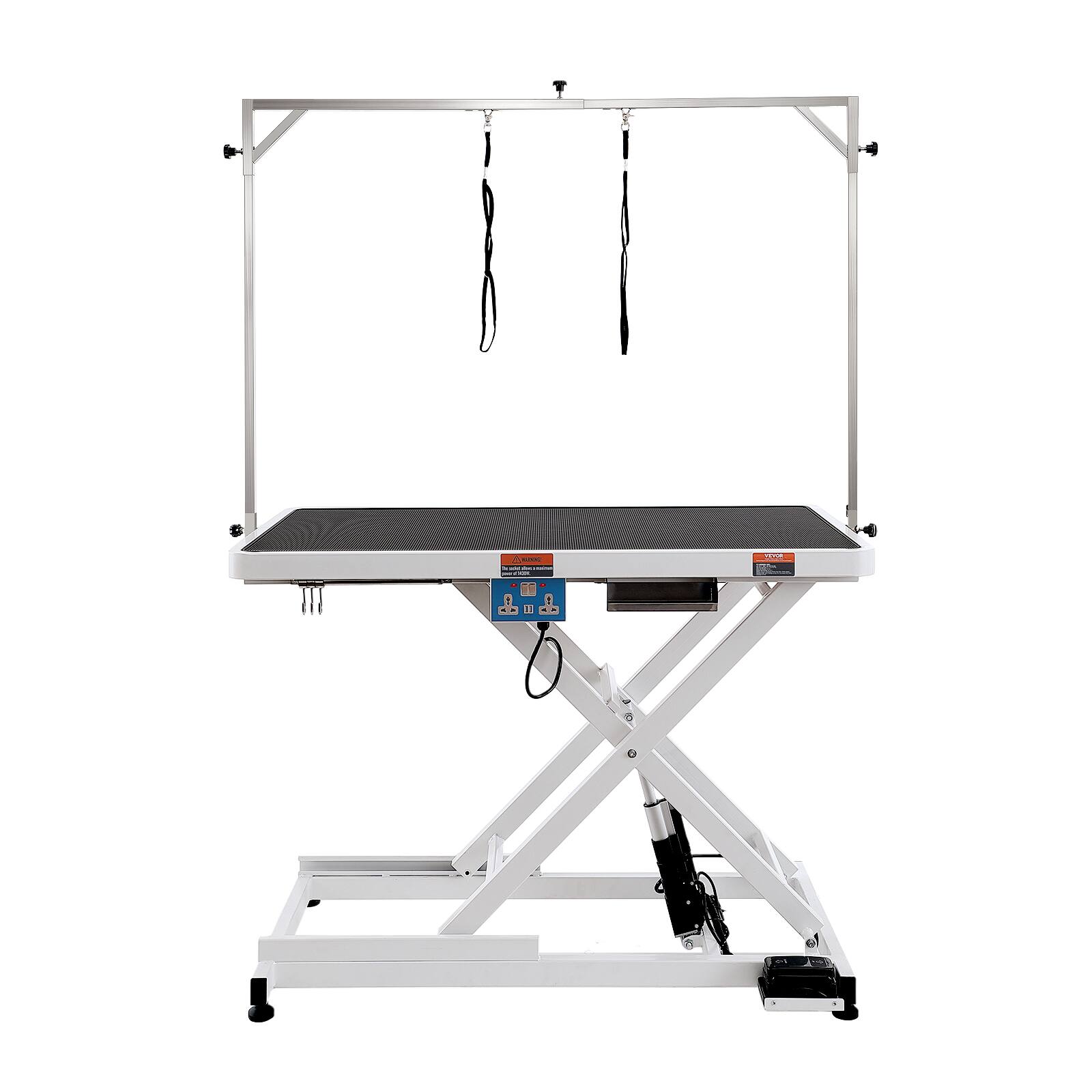 Alt View 5. VEVOR - 50" Electric Pet Grooming Table, Heavy Duty Dog Grooming Arm for Large Dogs, Height Adjustable Dog Grooming Station.