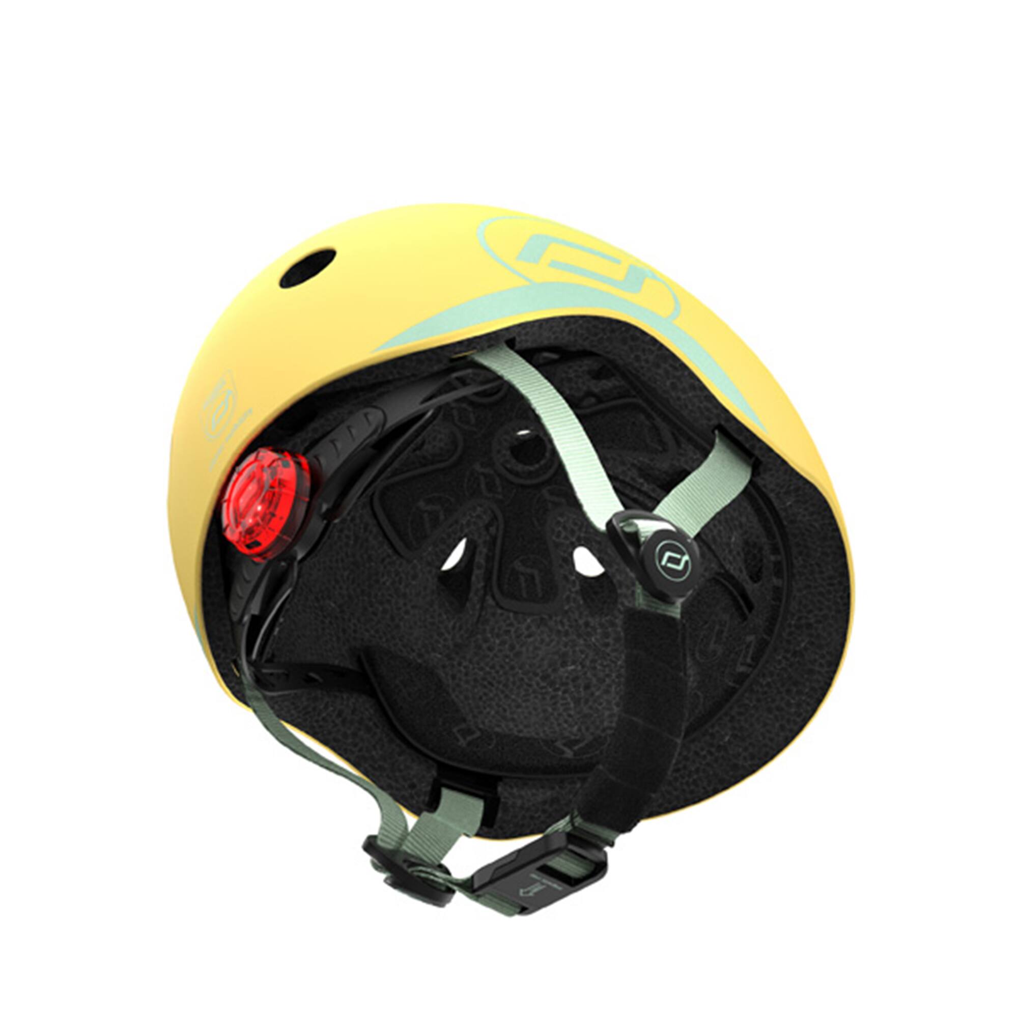 Alt View 4. Scoot & Ride - Scoot & Ride Toddler Kids Bike and Scooter Helmet with LED Light, XXS, Lemon - Lemon.