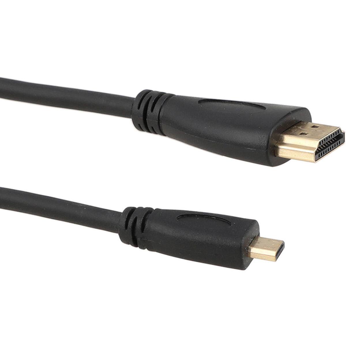 Alt View 2. CAMVATE - CAMVATE Micro HDMI Male to Full HDMI Male Coiled Cable, 12" to 79".