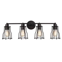 Jonathan Y - Evelyn 29.5" 4-light Metal Vanity Light, Oil Rubbed Bronze - Oil-Rubbed Bronze