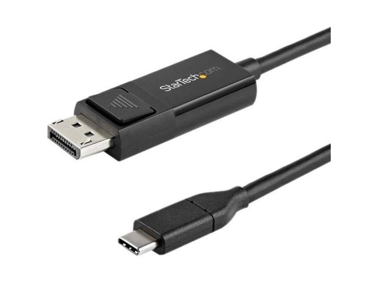 Alt View 3. StarTech.com - StarTech.com 6.6ft USB-C to DisplayPort 1.2 Cable, Bidirectional, 4K 60Hz, Thunderbolt 3 (CDP2DP2MBD).