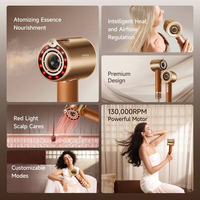 Dreame Miracle Pro Hair Dryer, Red Light Scalp Cares, Atomizing Dreame Miracle Pro Hair Dryer, Red Light Scalp Cares, Atomizing