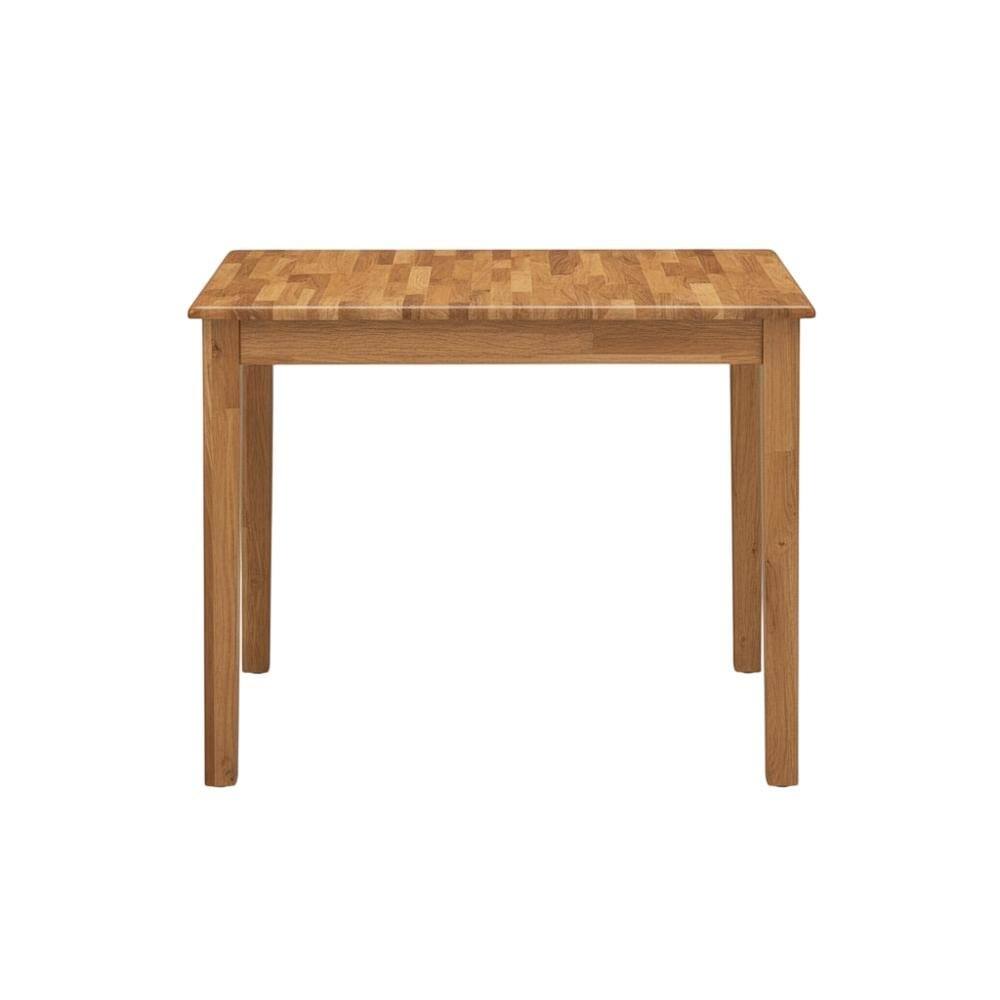 Angle. FurniFact - Rectangular Dinner Table - Walnut.