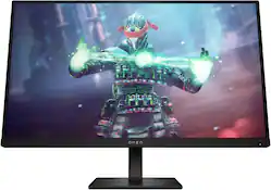 HP OMEN - 27" IPS LED 4K UHD 144Hz FreeSync and G-SYNC Compatible Gaming Monitor with VESA DisplayHDR 400 (DisplayPort, HDMI, USB) - Black - Front_Zoom