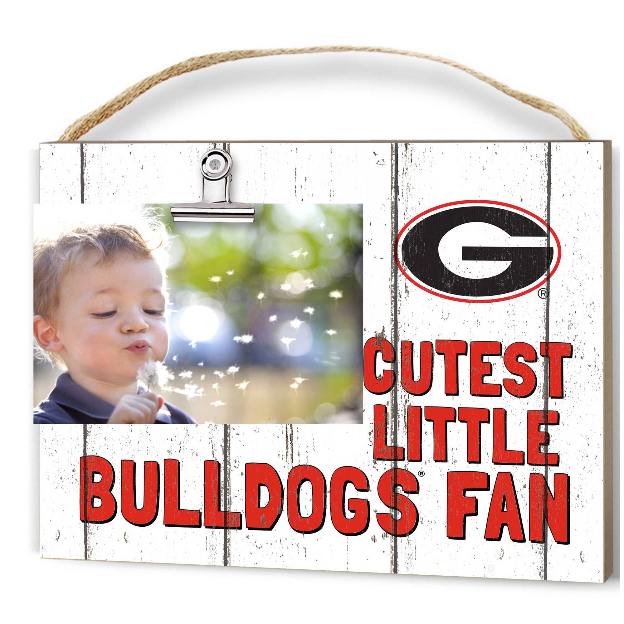 Georgia Bulldogs 8'' x 10'' Cutest Little Weathered Logo Clip Photo Frame