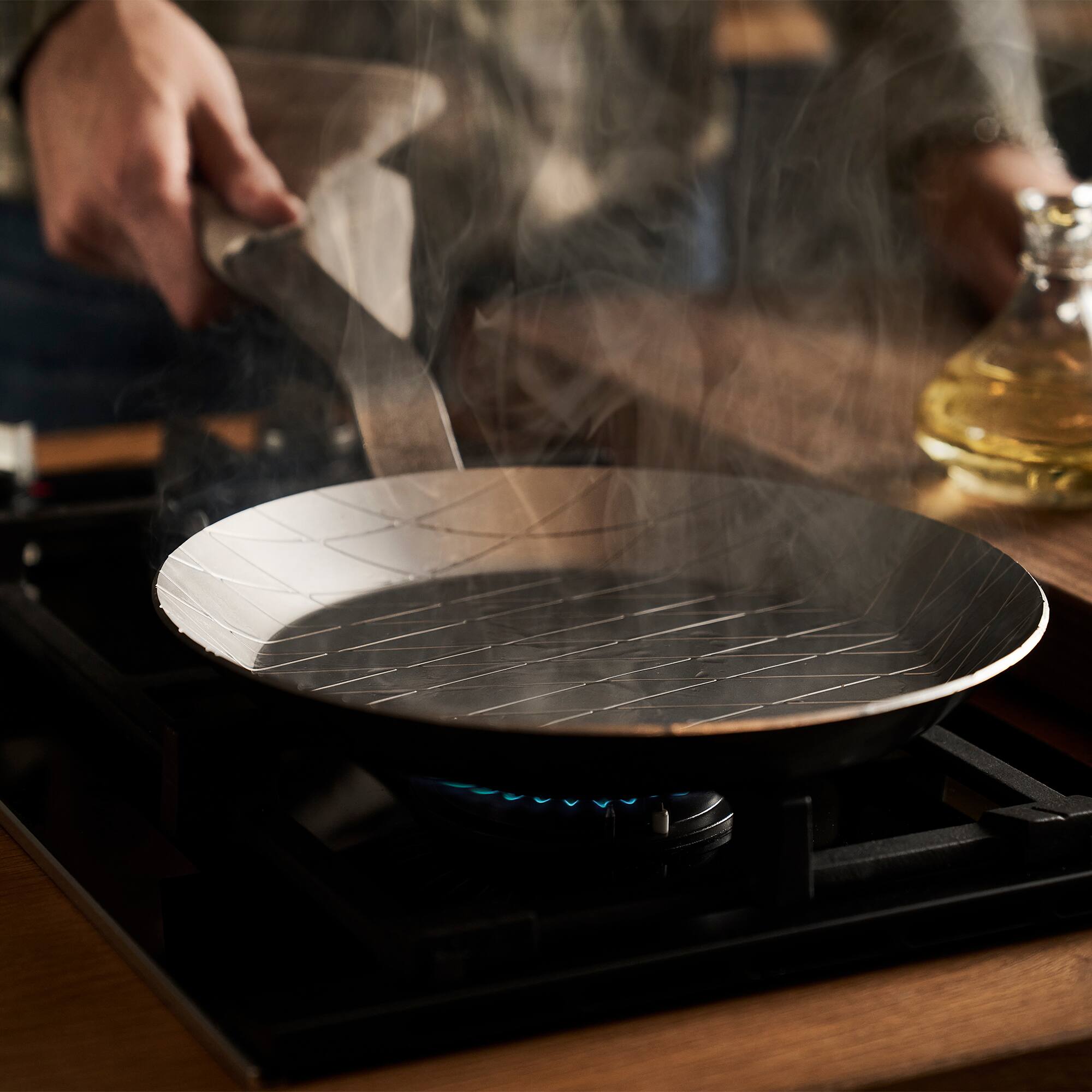 Alt View 2. ZWILLING - ZWILLING Forged 11-inch Carbon Steel Fry Pan - Silver.