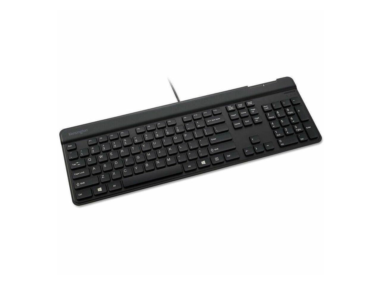 Kensington KB201C Simple Solutions Wired Keyboard with Smart Card