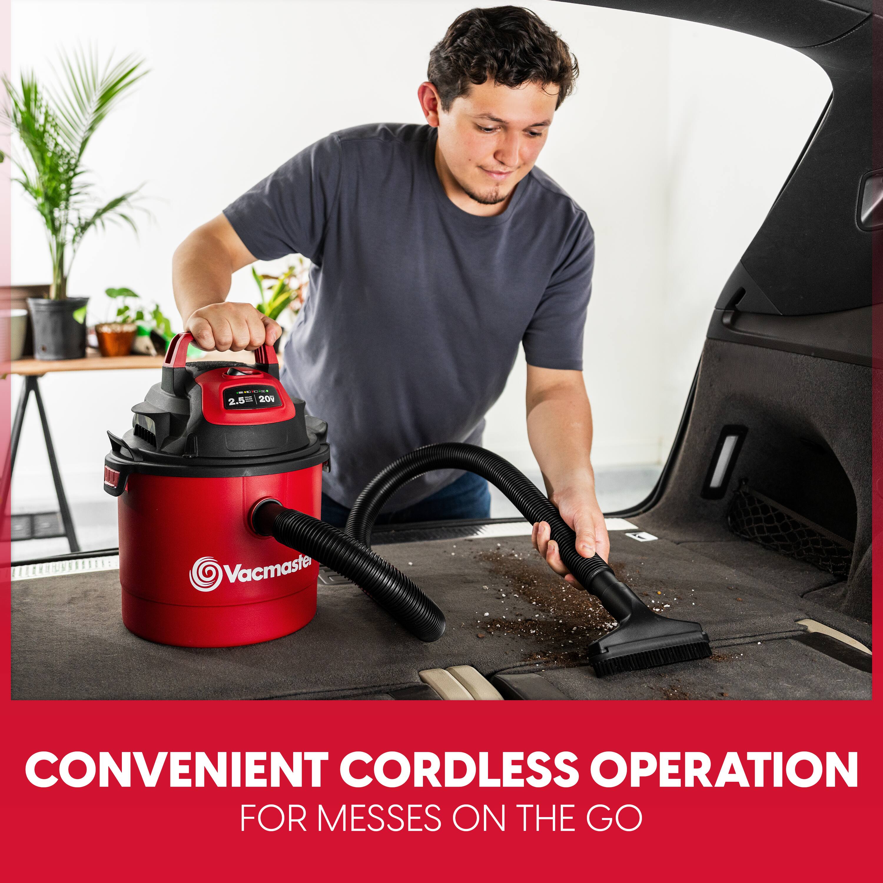 adidas 2.5|20  
Vacmaste  
CONVENIENT CORDLESS OPERATION FOR MESSES ON THE GO