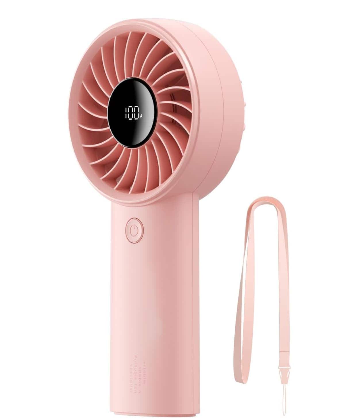 FINEAK - Handheld Fan Life4 5000mAh - 5-Speed Turbo 15H Cooling (Pink)