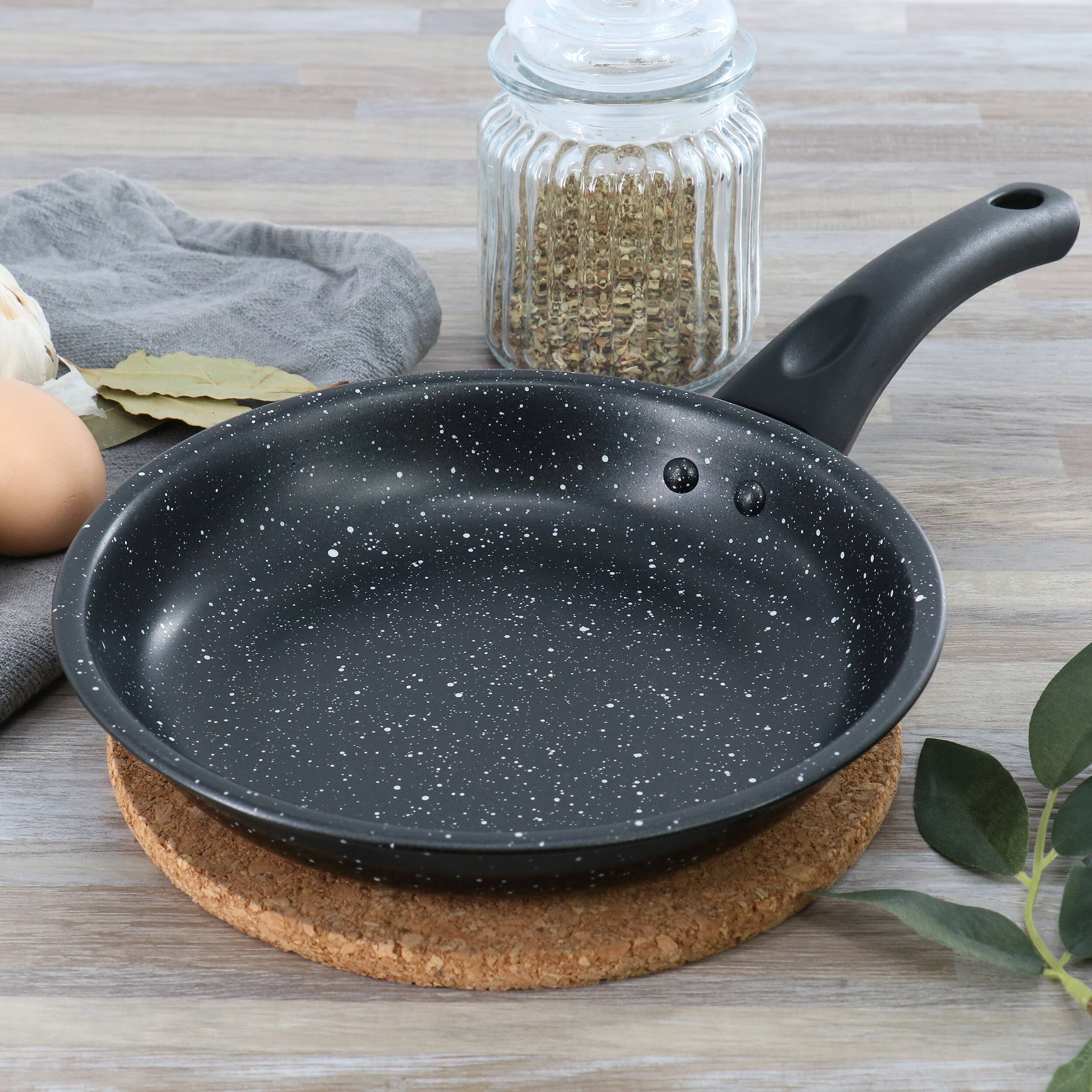 Alt View 4. Gibson - Gibson Home Delhi 8 Inch Round Nonstick Carbon Steel Frying Pan in Black - Black.