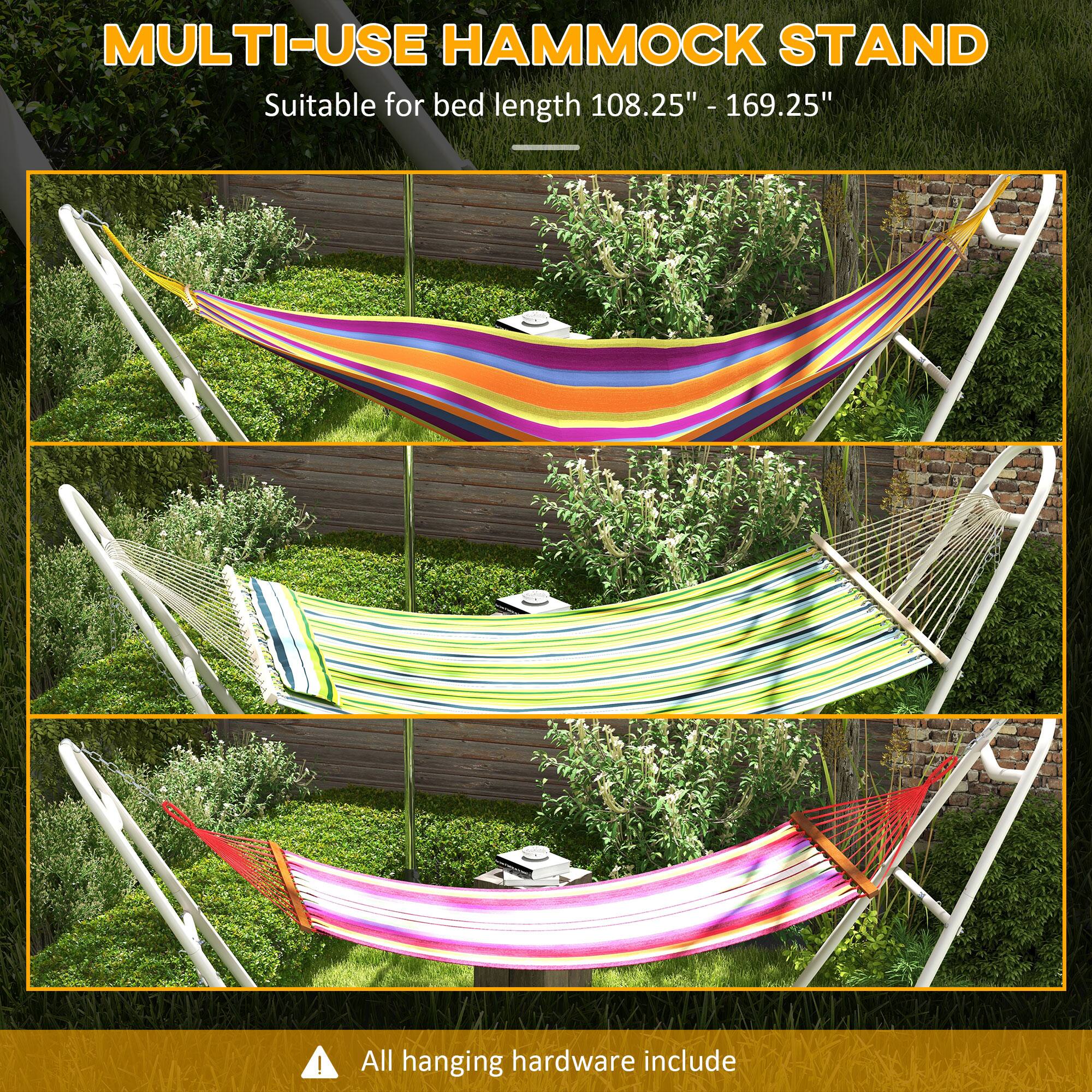 MULTI-USE HAMMOCK STAND Suitable for bed length 108.25" - 169.25" | All hanging hardware include
