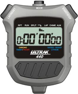 Ultrak - 440 Countdown Timer & Lap or Cumulative Stopwatch - Gray