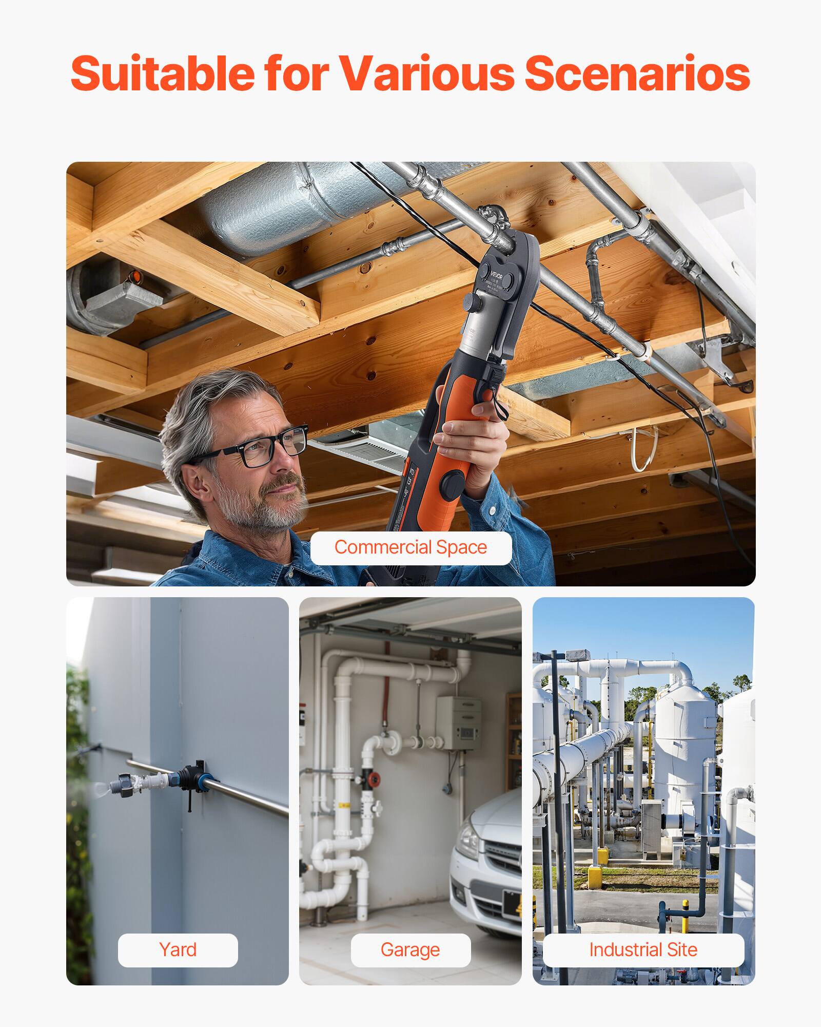 Suitable for Various Scenarios

- Commercial Space
- Yard
- Garage
- Industrial Site