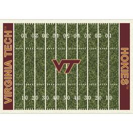 Imperial - Virginia Tech Hokies 7'8'' x 10'9'' Home Field Rug - Black