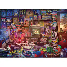 Toynk - An Afternoon in the 80s Retro 1000-Piece Jigsaw Puzzle By Rachid Lotf - Orange