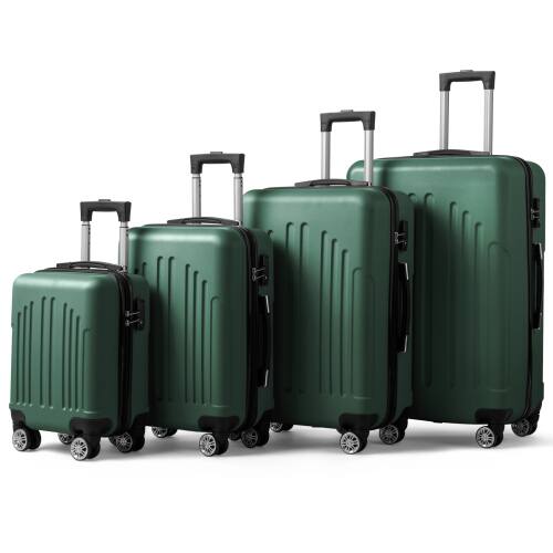 Alt View 1. Winado - 16" 20" 24" 28" Trolley Case Luggage Set 4-in-1 ABS Lightweight Hardside Suitcase for Carry On Check-in Business Travel - Green.