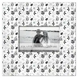 Fan Creations - Los Angeles Kings 10'' x 10'' Floral Pattern Frame - Multicolor