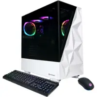 CyberPowerPC - Gaming Desktop - Intel Core i7-14700F - Intel Arc B580 12GB - 32GB DDR5 - 2TB PCIe 4.0 SSD - White - Front_Zoom