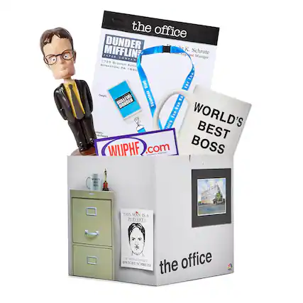 the office
DUNDER MIFFLIN
PAPER COMPANY
1725 SLOUGH AVENUE
SCRANTON, PA 18501
Regional Manager
Dwight K. Schrute
The Staff For Dunder Mifflin
Volunteer = AD ... Fun
WUPHF.com
WORLD'S BEST BOSS
THIS MAN IS A PERVERT!
IF SEEN CONTACT DWIGHT SCHRUTE
the office