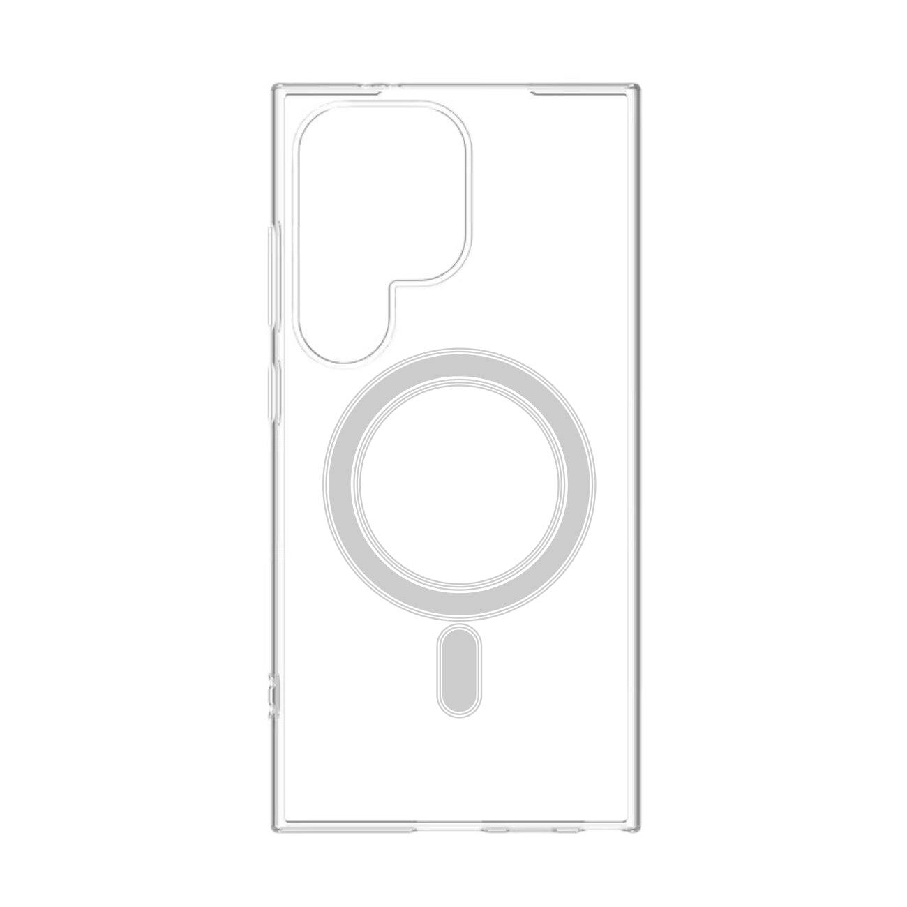 Reiko - Magnetic Wireless Charging Tpu Bumper Case For Samsung S24 Ultra In - Clear