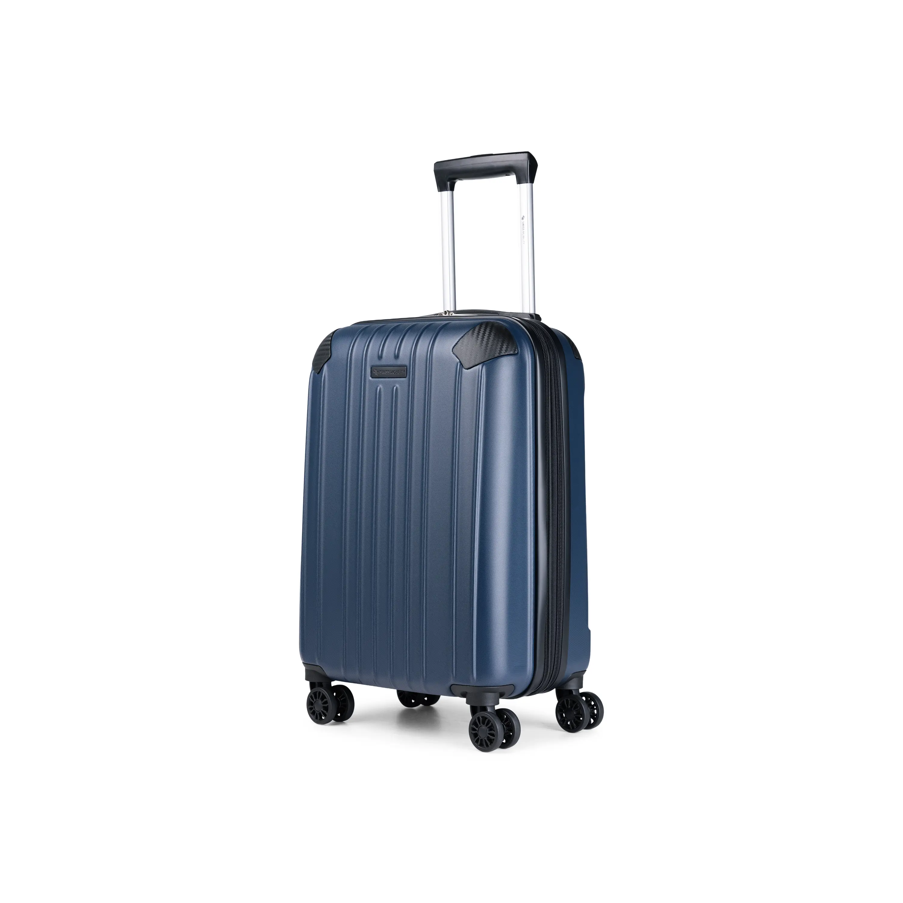 Angle. Swiss Mobility - Swiss Mobility PVG 3 piece Hardside Luggage set - BLUE.