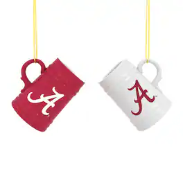 Evergreen Enterprises - Alabama Crimson Tide Two-Pack 3" Mini Stein Ornament Set - Multicolor