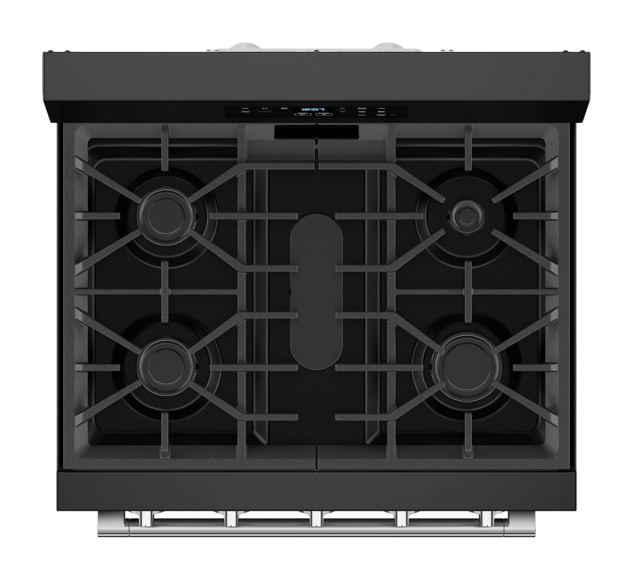 Alt View 3. Maytag - 5.0 Cu. Ft. Freestanding Gas Range With No Preheat Air Fry and Air Baking - Black.