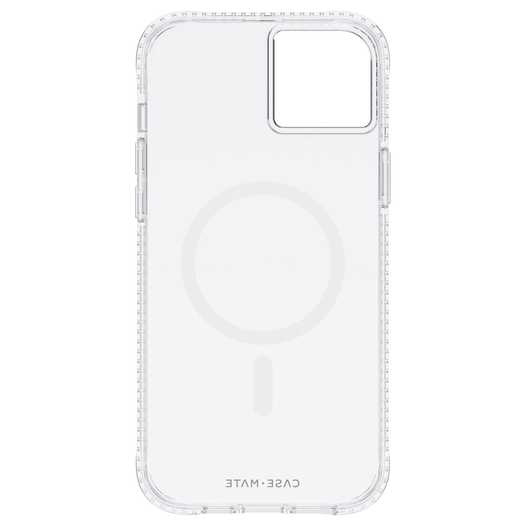 Alt View 1. Case-Mate - Antimicrobial Hardshell Case with MagSafe for Apple iPhone 14 Plus - Tough Clear Plus.