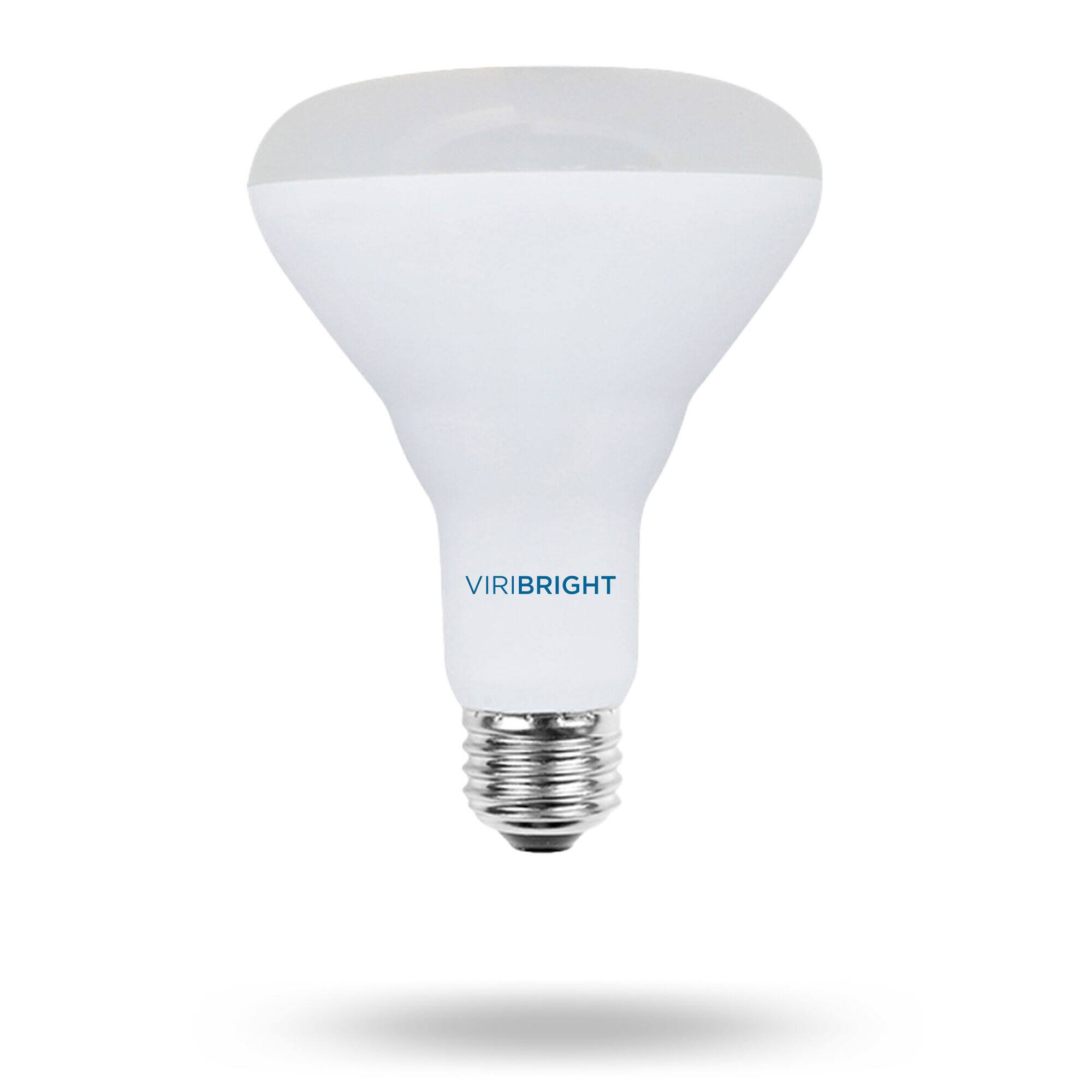 Back. VIRIBRIGHT - BR30 LED Bulb, 700 Lumens, Dimmable, CEC T20, 90+ CRI, Cool White 4000K - White.