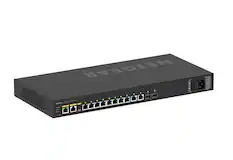 Front. NETGEAR - GSM4212PX Managed L2/L3 Gigabit Ethernet (10/100/1000) Power over Ethernet (PoE) 1U Black.