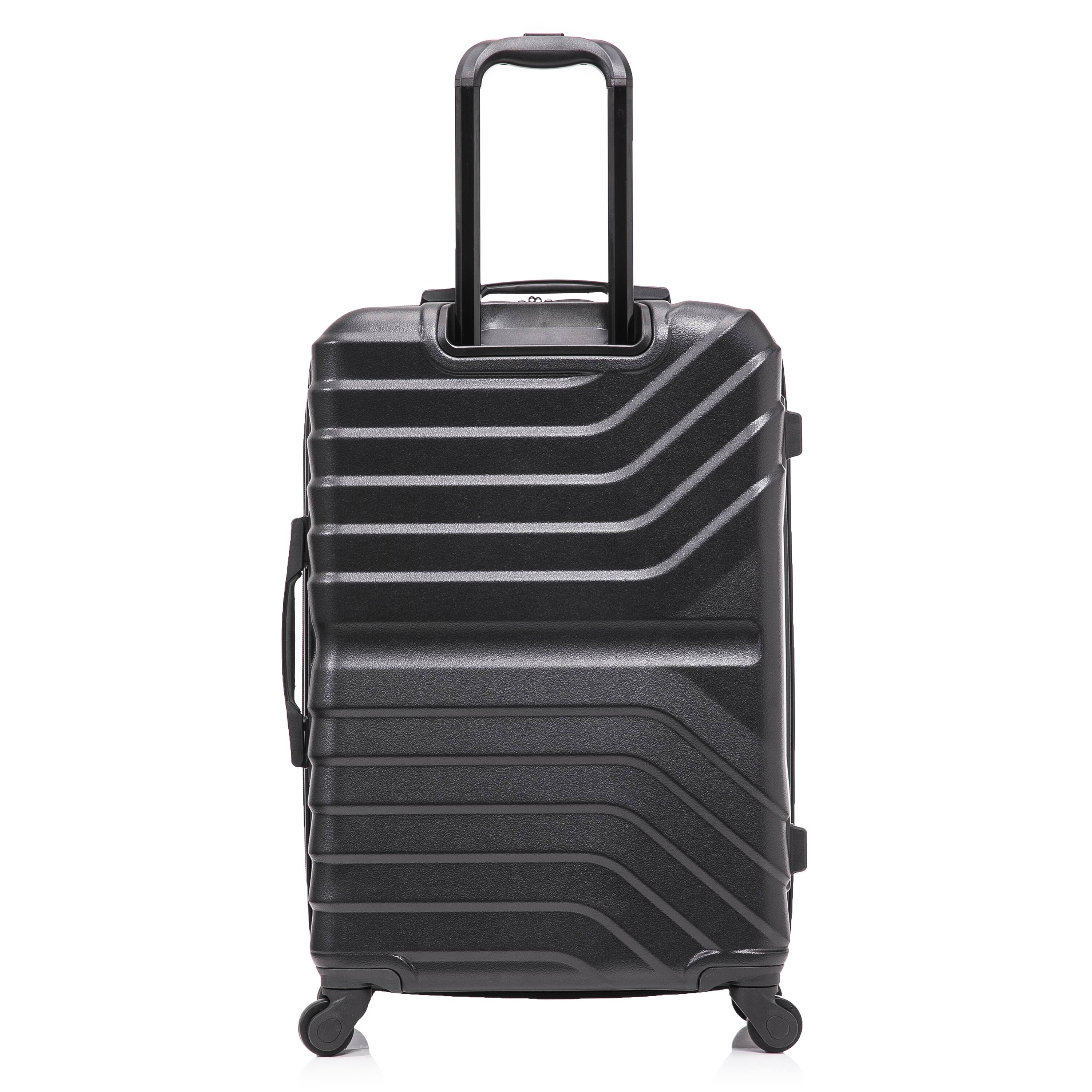 Alt View 1. InUSA - Aurum lightweight hardside spinner luggage 24" - BLACK.