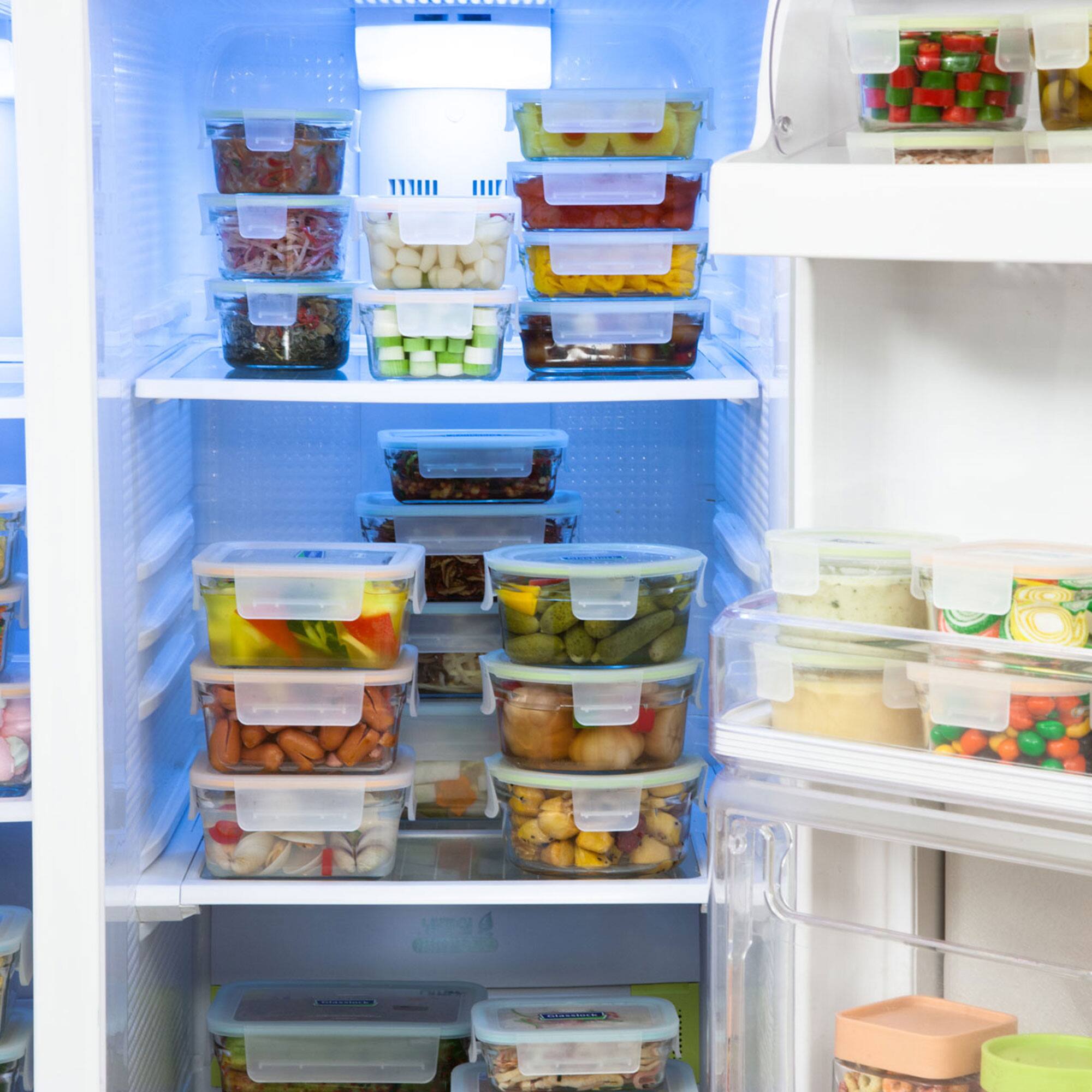 Alt View 10. Glasslock - Glasslock Oven and Microwave Safe Glass Food Storage Containers 10 Piece Set - Clear.